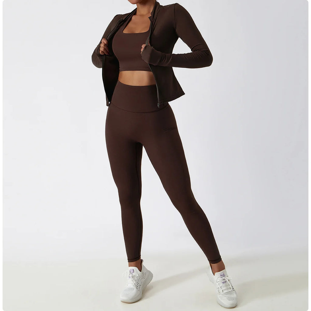 3-in-1 Sports Set Jacket Top And Pants