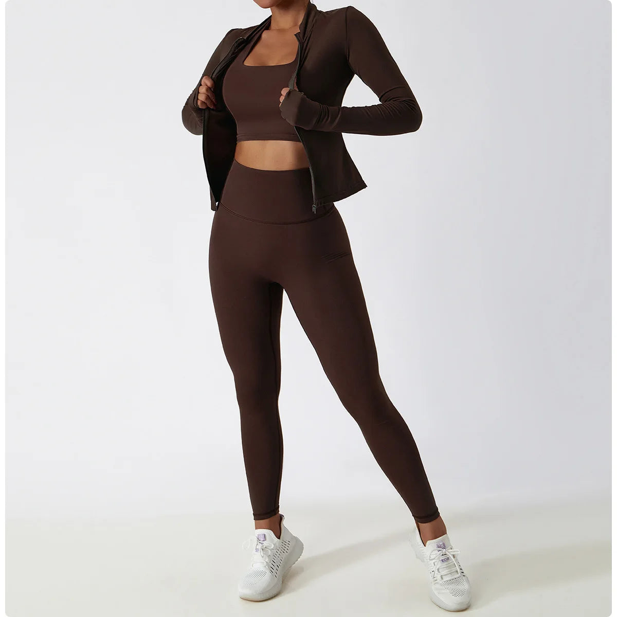 3-in-1 Sports Set Jacket Top And Pants