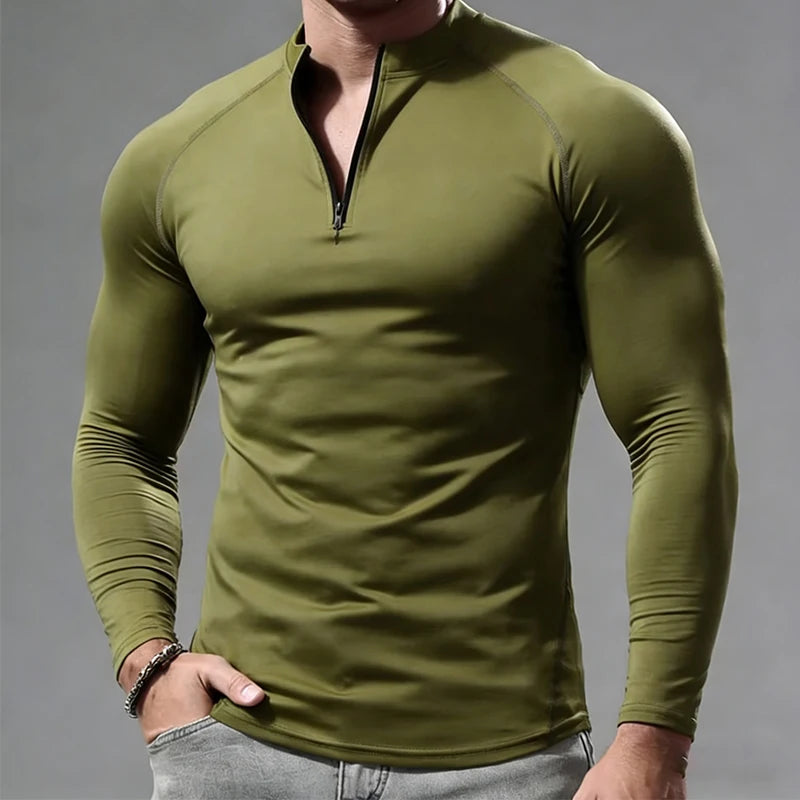 Long Sleeve T Shirt Men Compression